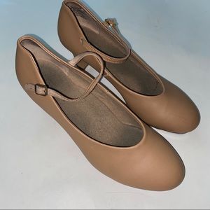 Theatricals Tan Character Dance Tap Heels Shoes